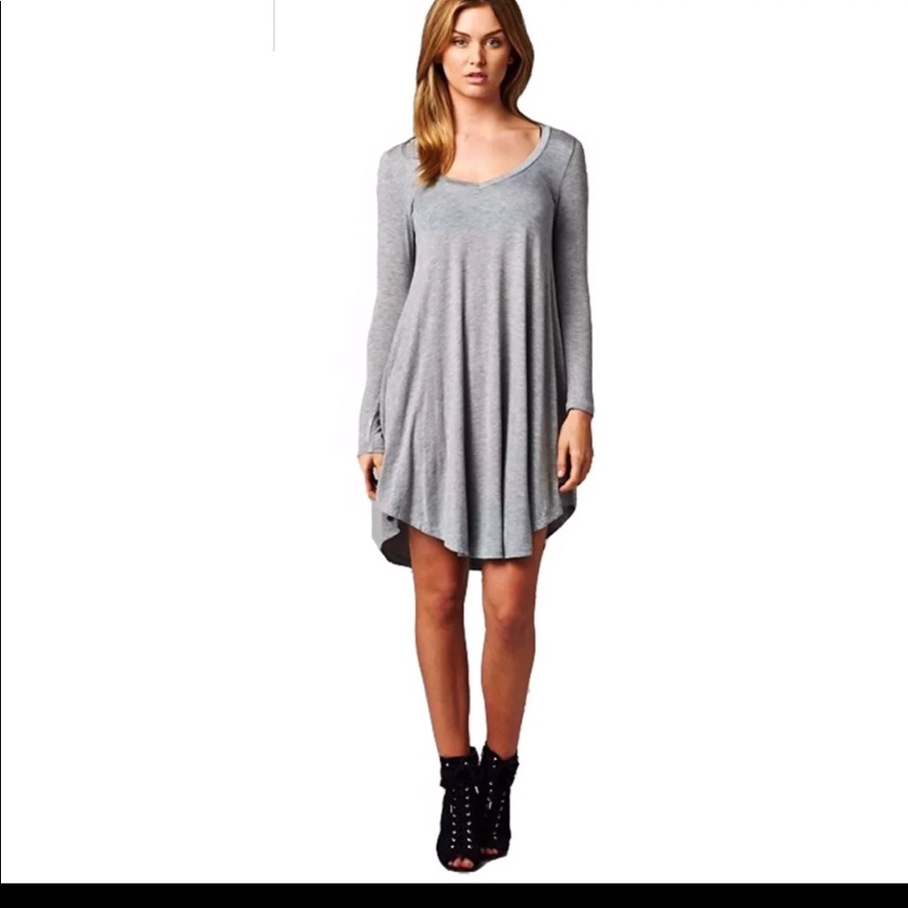 Gray Midi Dress